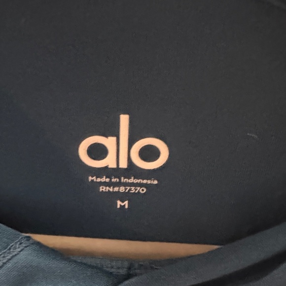 Men’s Conquer ALO Yoga Teal Hoodie NWOT - Picture 3 of 9